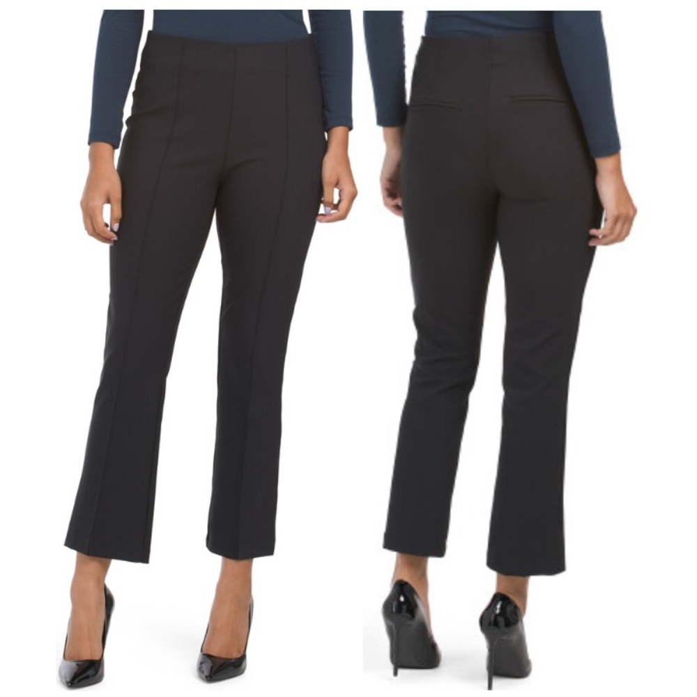 Rachel Zoe Black Dress Pleated Stretch Pant